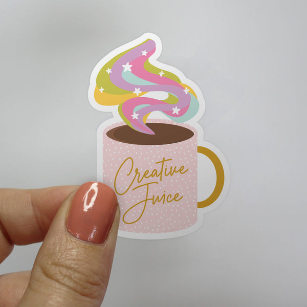 Creative Juice Coffee Mug Sticker