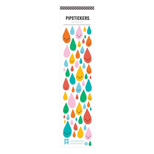Fuzzy Drops Of Color Sticker Sheet