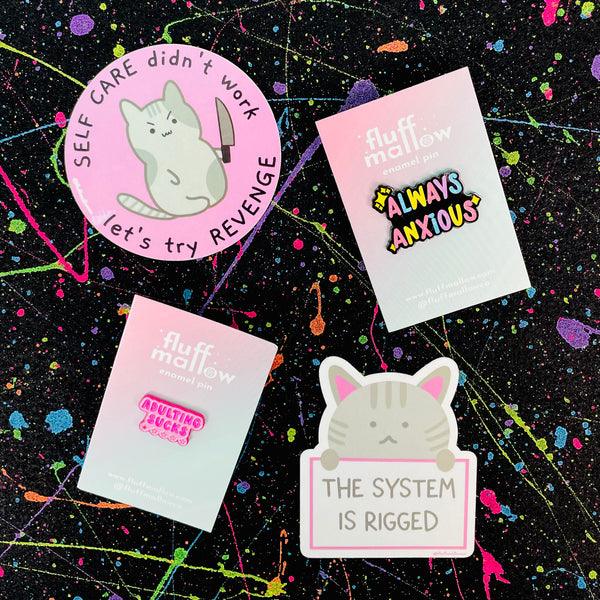 Adulting Sucks One Star Enamel Pin