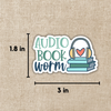 Audiobook Worm Sticker