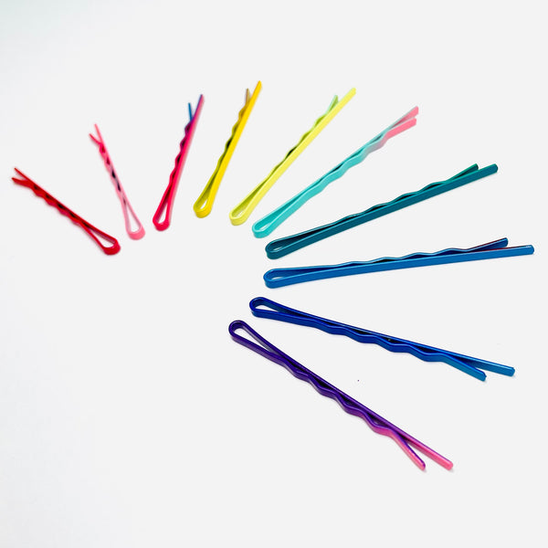 Bright Rainbow Hairpins 50-Piece Box