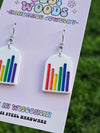 Pride Lines Rainbow Arch Earrings