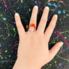 Alien Glam Rock Star Ring