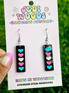 Transgender Pride Flag Bar Acrylic Earrings