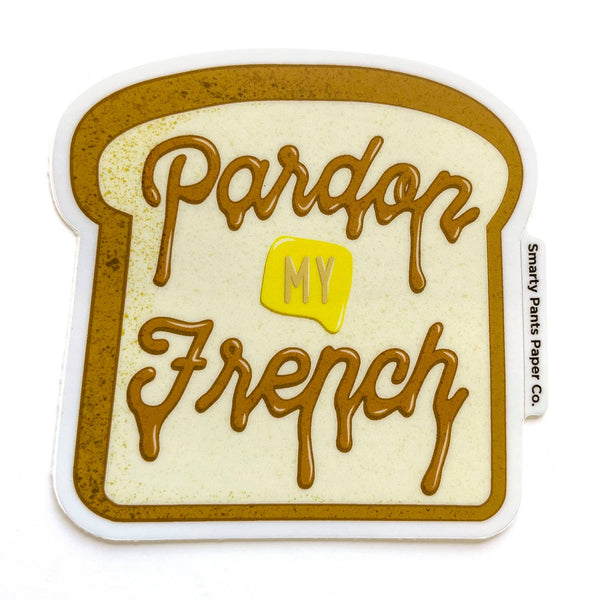 Pardon My French Vinyl Sticker
