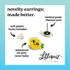 Mini Book Stack Earrings