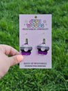 Asexual Pride Flag Flower Earrings