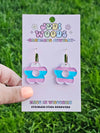 Transgender Flag Flower Earrings