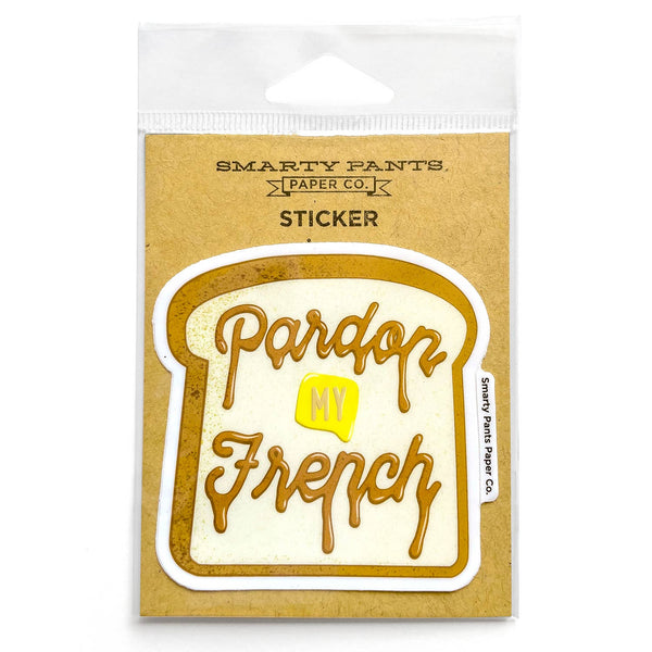 Pardon My French Vinyl Sticker