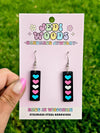 Transgender Pride Flag Bar Acrylic Earrings