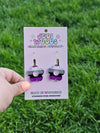 Asexual Pride Flag Flower Earrings
