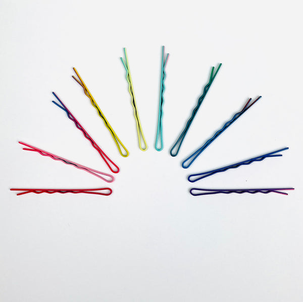 Bright Rainbow Hairpins 50-Piece Box