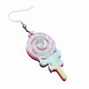Pastel Iridescent Lollipop Acrylic Earrings