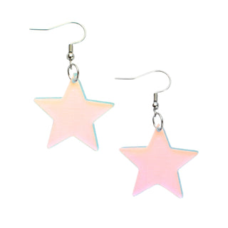 Iridescent Star Acrylic Earrings