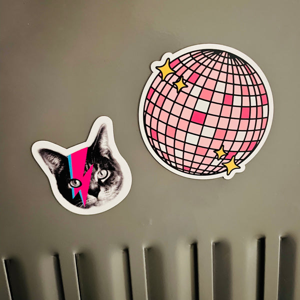 Pink Disco Ball Magnet