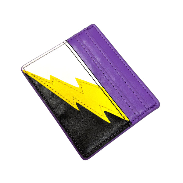 Lightning Bolt Card Wallet in Non-Binary Pride