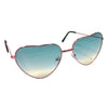 Blue/Yellow Heart Sunglasses