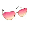 Pink/Yellow Heart Sunglasses