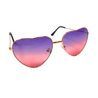 Purple/Pink Heart Sunglasses