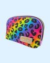 Rainbow Electric Leopard Zip Makeup Pouch