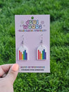 Pride Lines Rainbow Arch Earrings