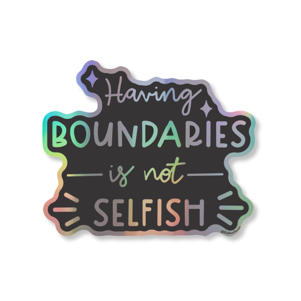 Having Boundaries Is Not Selfish Holographic Sticker