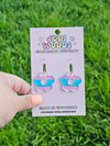 Transgender Flag Flower Earrings