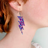 Bi Pride Confetti Lightning Bolt Acrylic Earrings