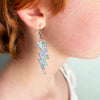 Pastel Metallic Confetti Lightning Bolt Acrylic Earrings