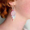 Pastel Iridescent Lollipop Acrylic Earrings