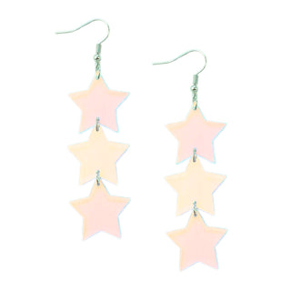 Iridescent Star Trio Earrings