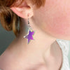 Iridescent Star Acrylic Earrings