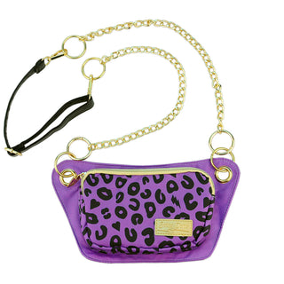 Purple Electric Leopard Lisa Convertible Crossbody Belt Bag