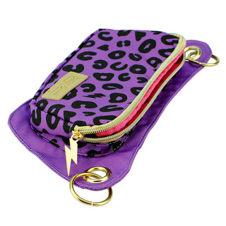 Purple Electric Leopard Lisa Convertible Crossbody Belt Bag
