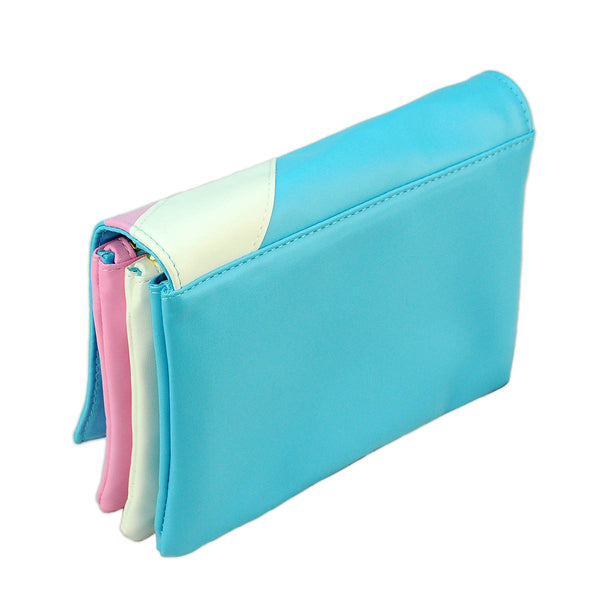 Lightning Bolt Romy Convertible Clutch in Trans Pride