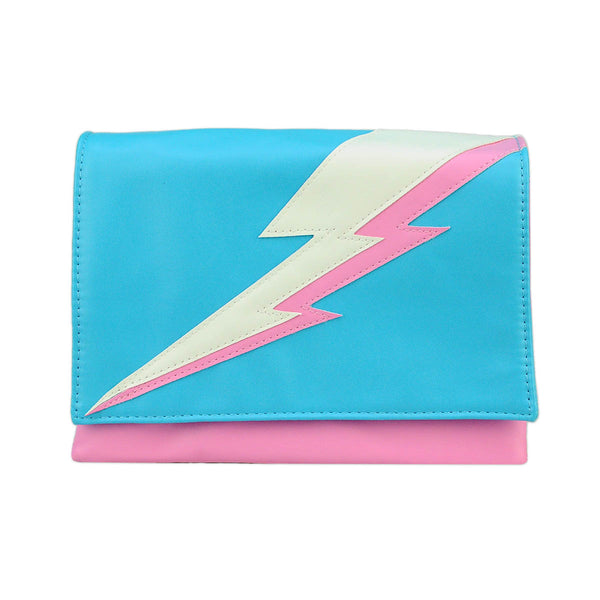 trans pride lightning bolt clutch