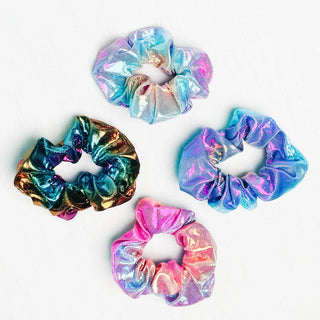 Iridescent Rainbow Scrunchie