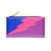 Lightning Bolt Zip Wallet in Power Ballad