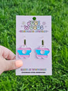 Transgender Flag Flower Earrings