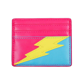 Lightning Bolt Card Wallet in Pan Pride