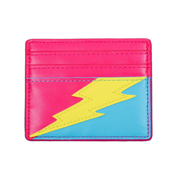 Lightning Bolt Card Wallet in Pan Pride