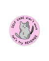 Kawaii Kitty Let's Try Revenge Vinyl Sticker