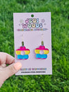 Pansexual Pride Flag Flower Earrings