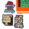 Just Keep Going Rainbow Letters Vinyl Sticker