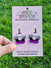 Asexual Pride Flag Flower Earrings