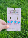 Transgender Flag Flower Earrings