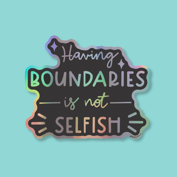 Having Boundaries Is Not Selfish Holographic Sticker