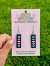 Transgender Pride Flag Bar Acrylic Earrings