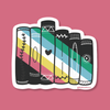 Disability Pride Book Stack Vinyl Sticker