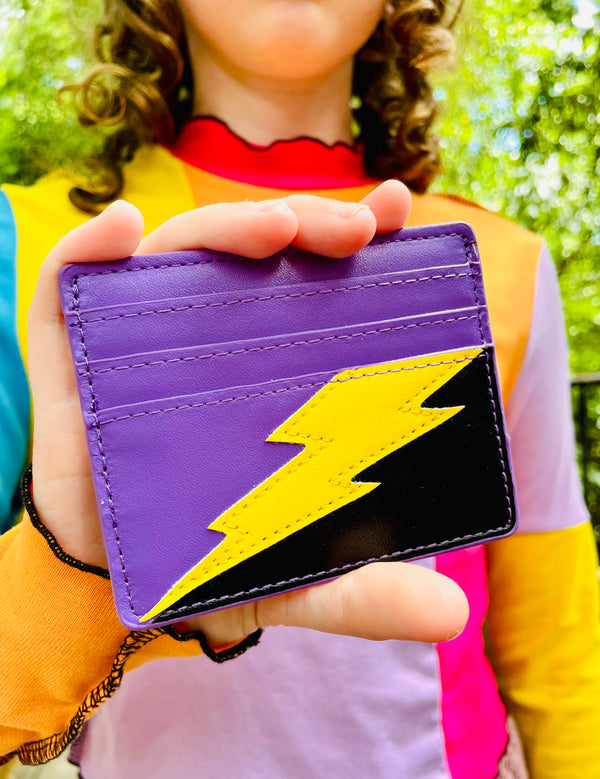 Lightning Bolt Card Wallet in Non-Binary Pride